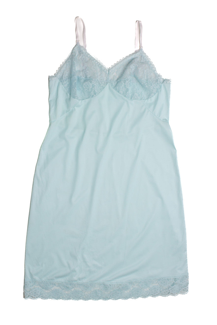 Vintage Baby Blue Slip Dress (1990s) 891