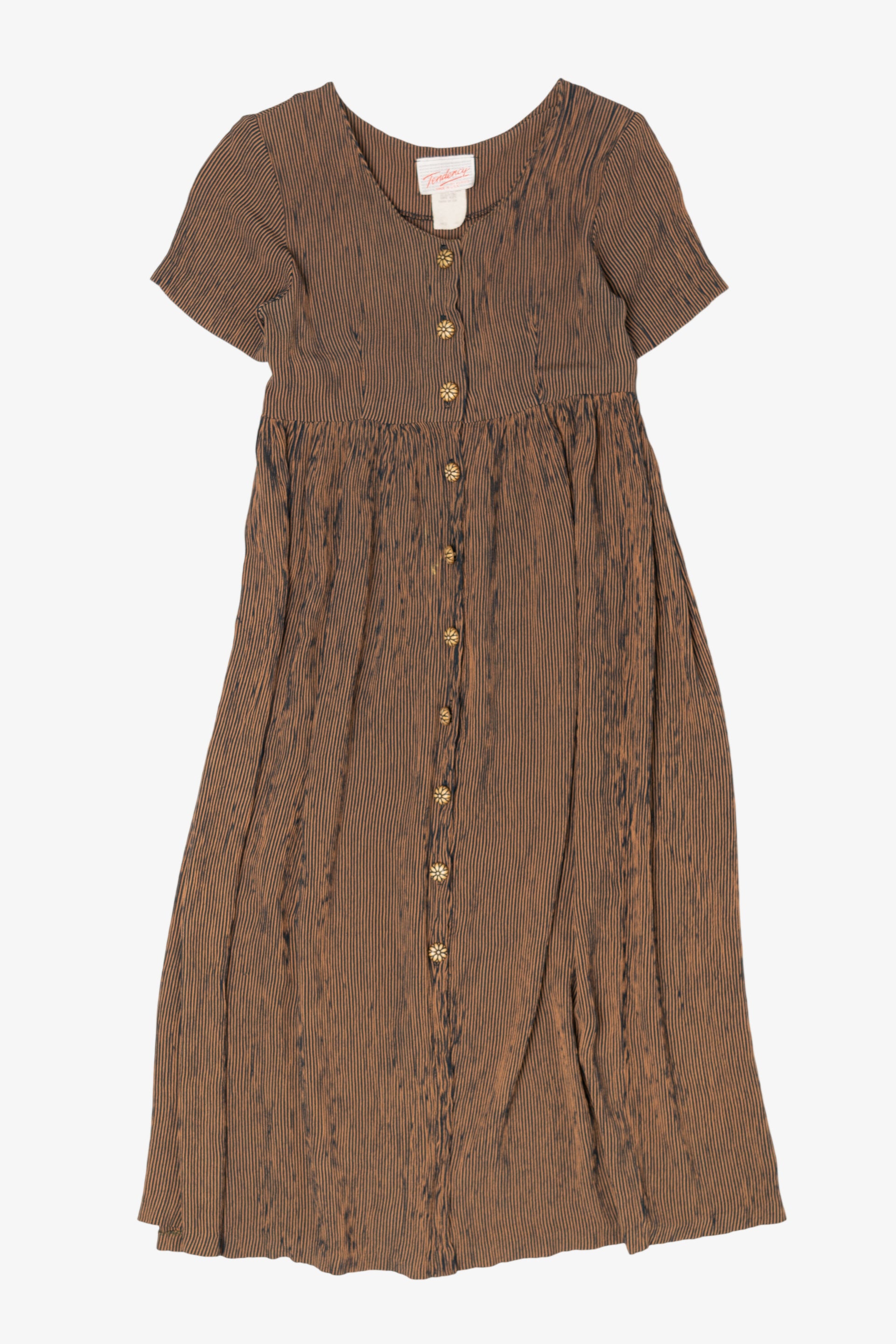 vintage maxi dresses Vintage Tendency Tie Back Maxi Dress (1990s)