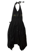 Vintage Tie Halter Dark Fairy Dress