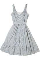 Vintage Candi Jones California Lace Trimmed Prairie Dress (1970's)