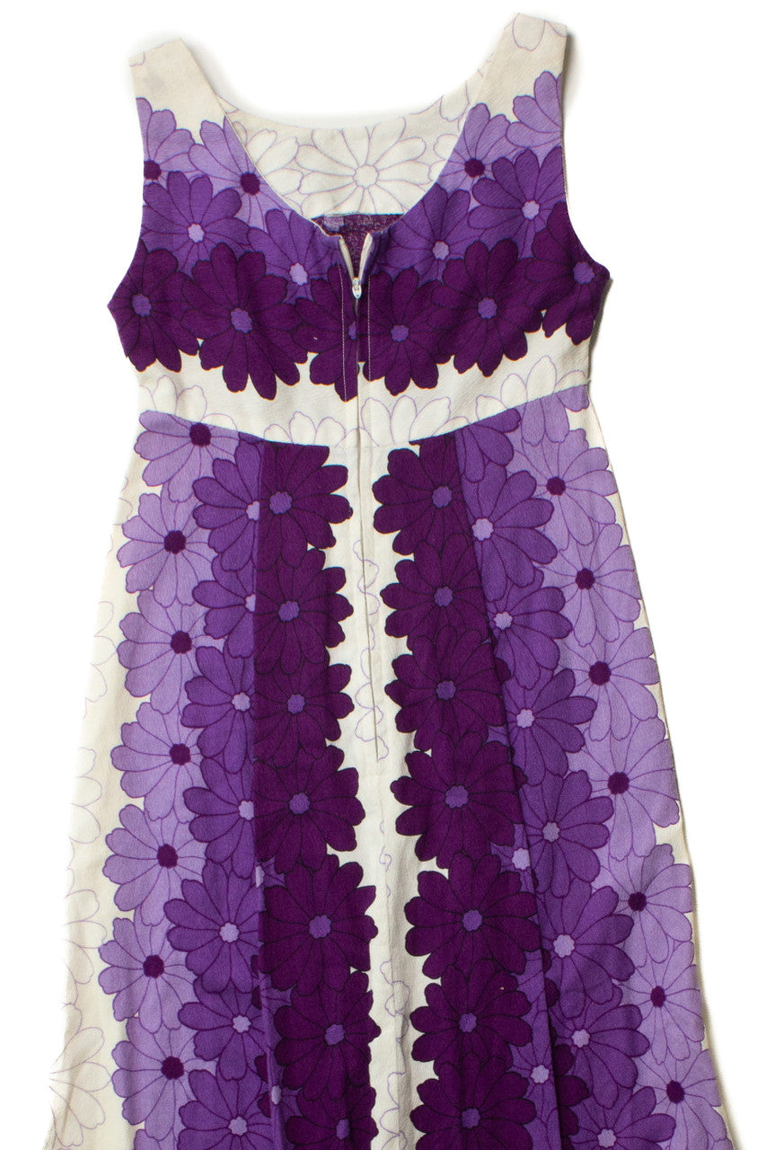 Vintage Ui-Maikai Hawaiian Floral Dress (1960s)