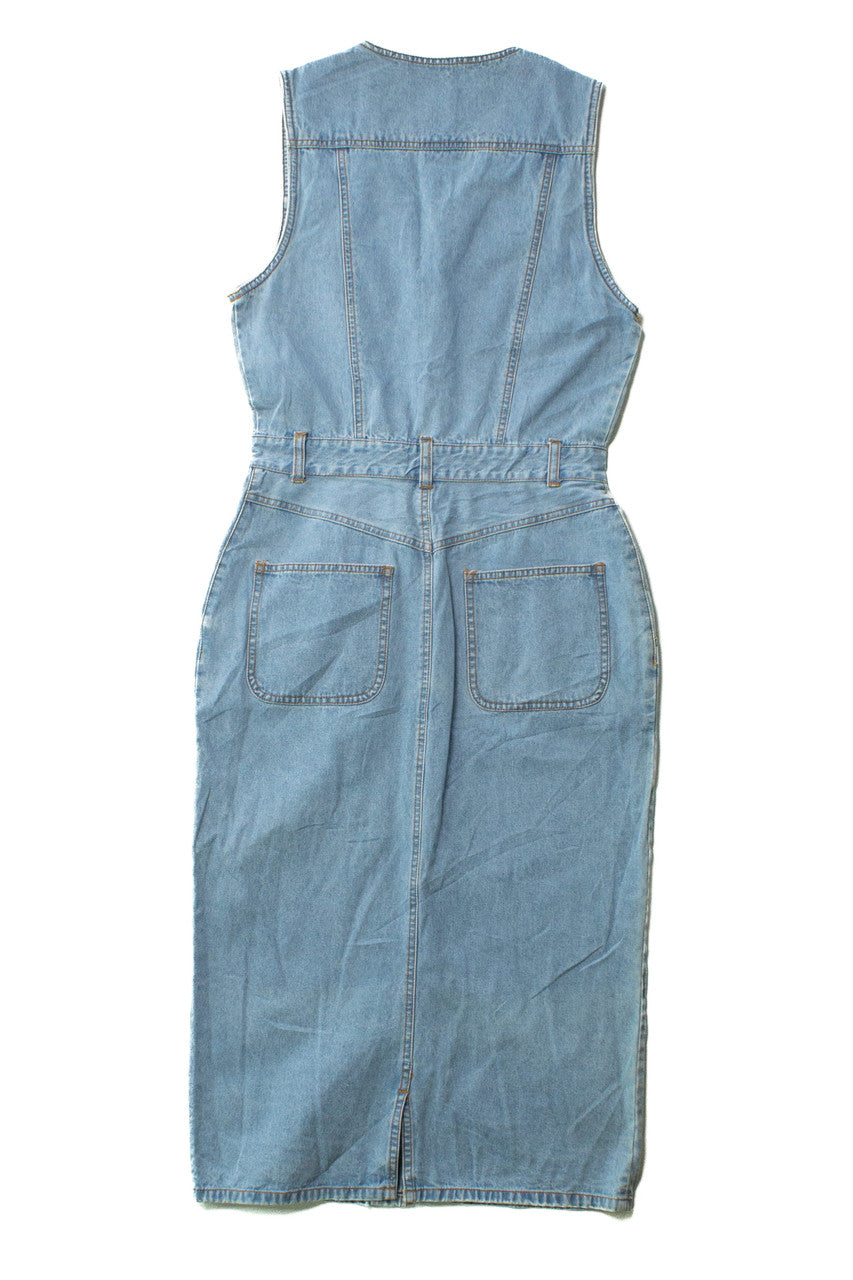 Vintage Bill Blass Sleeveless Denim Dress (1990s)