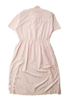 Vintage Pink Striped Shirt Dress (1980s)