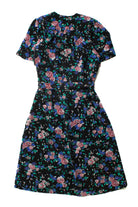 Vintage Caroline Wells Floral Dress (1980s)