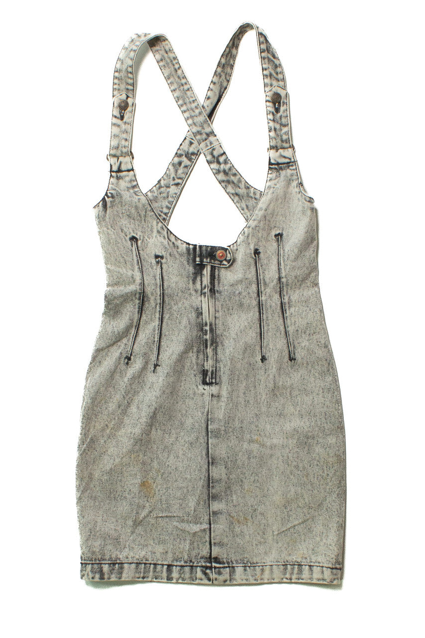 Vintage Filippo Totti Strappy Denim Dress (1980s)