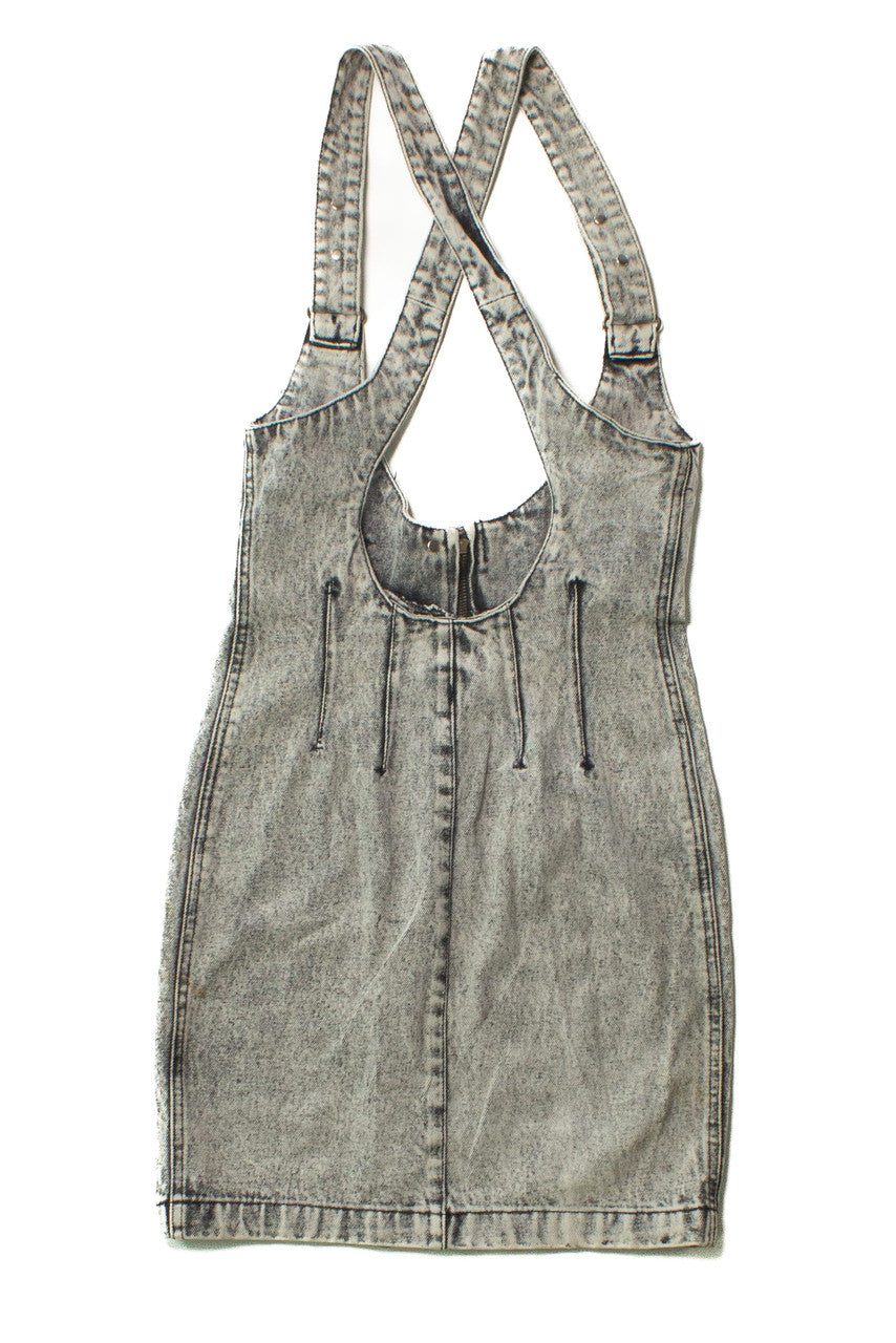 Vintage Filippo Totti Strappy Denim Dress (1980s)
