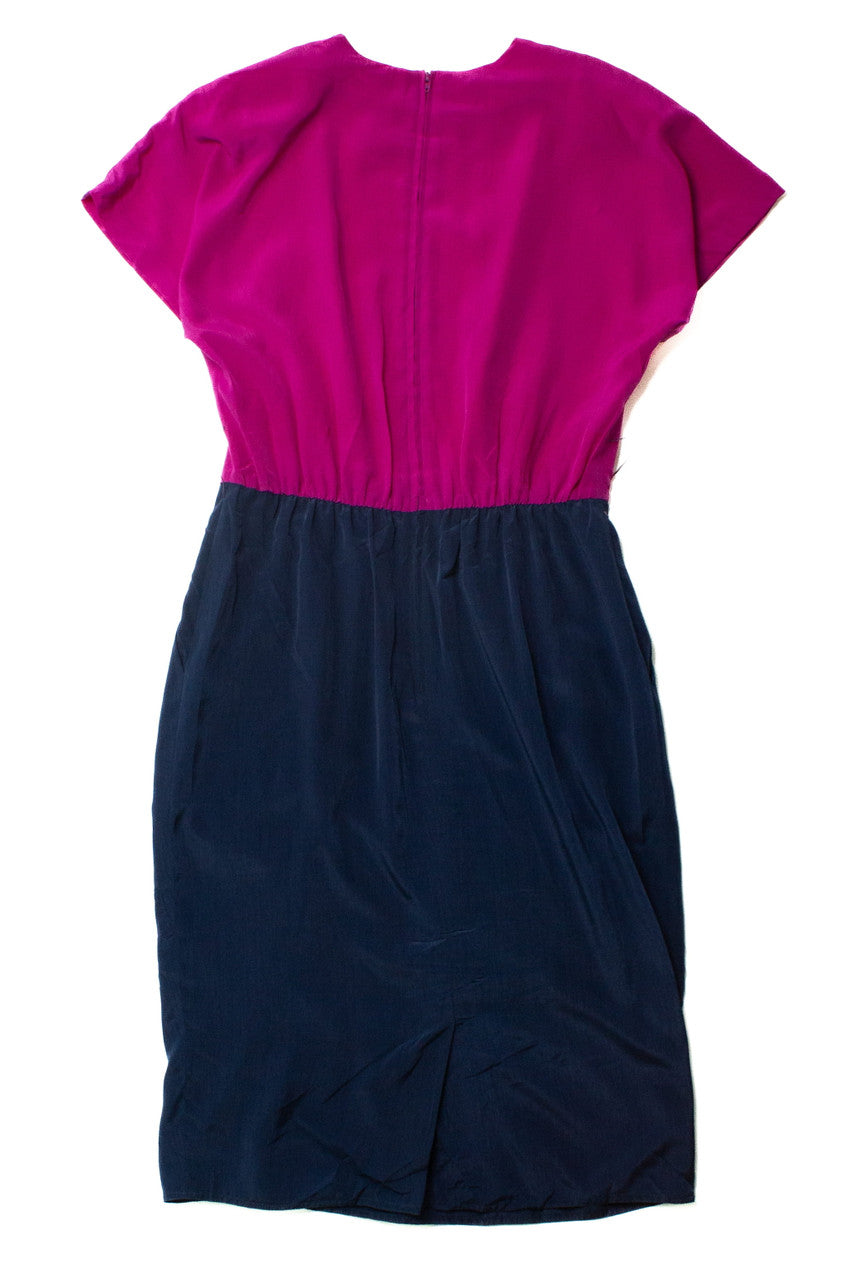 Vintage Ms. Chaus Two Tone Dress (1980s)