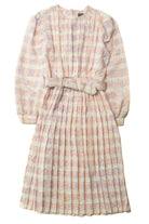 Vintage Lisa Michaels Pink Pleated Dress (1980s)
