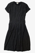 Vintage Nina Piccalino Black Polka Dot Dress (1990s)