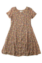 Vintage Passports Mauve Floral Dress (1990s)