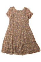 Vintage Passports Mauve Floral Dress (1990s)