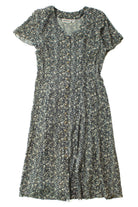 Vintage Caroline Wells Floral Button Up Dress (1990s)