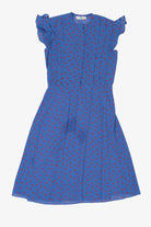 Vintage Blue Jonathan Martin Floral Dress (1980s)