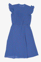Vintage Blue Jonathan Martin Floral Dress (1980s)