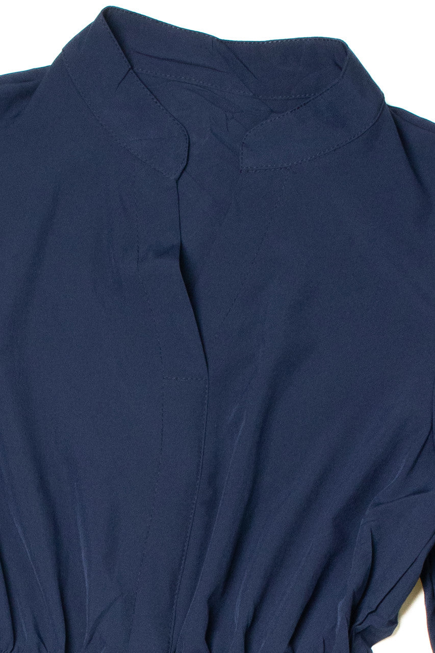 Vintage Navy Cinch Waist Dress