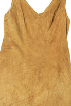 Vintage Hugo Buscati Leather Suede Mini Dress (1990s)