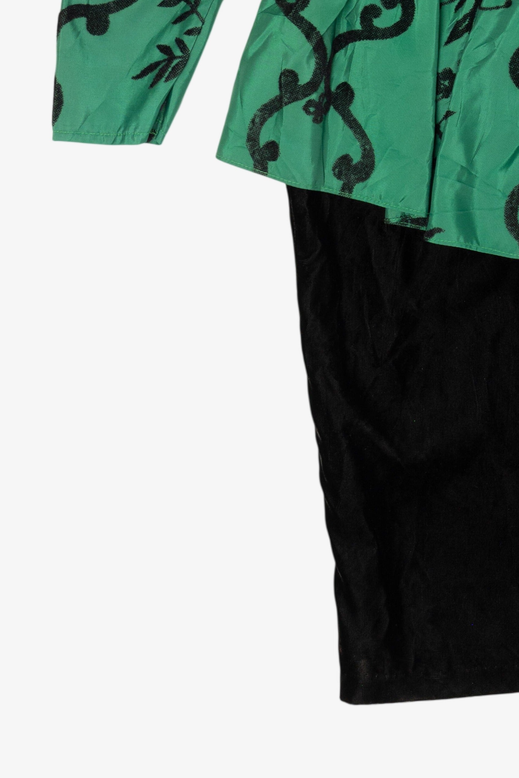 Vintage Emerald Scott McClintock Peplum Dress (1980s)