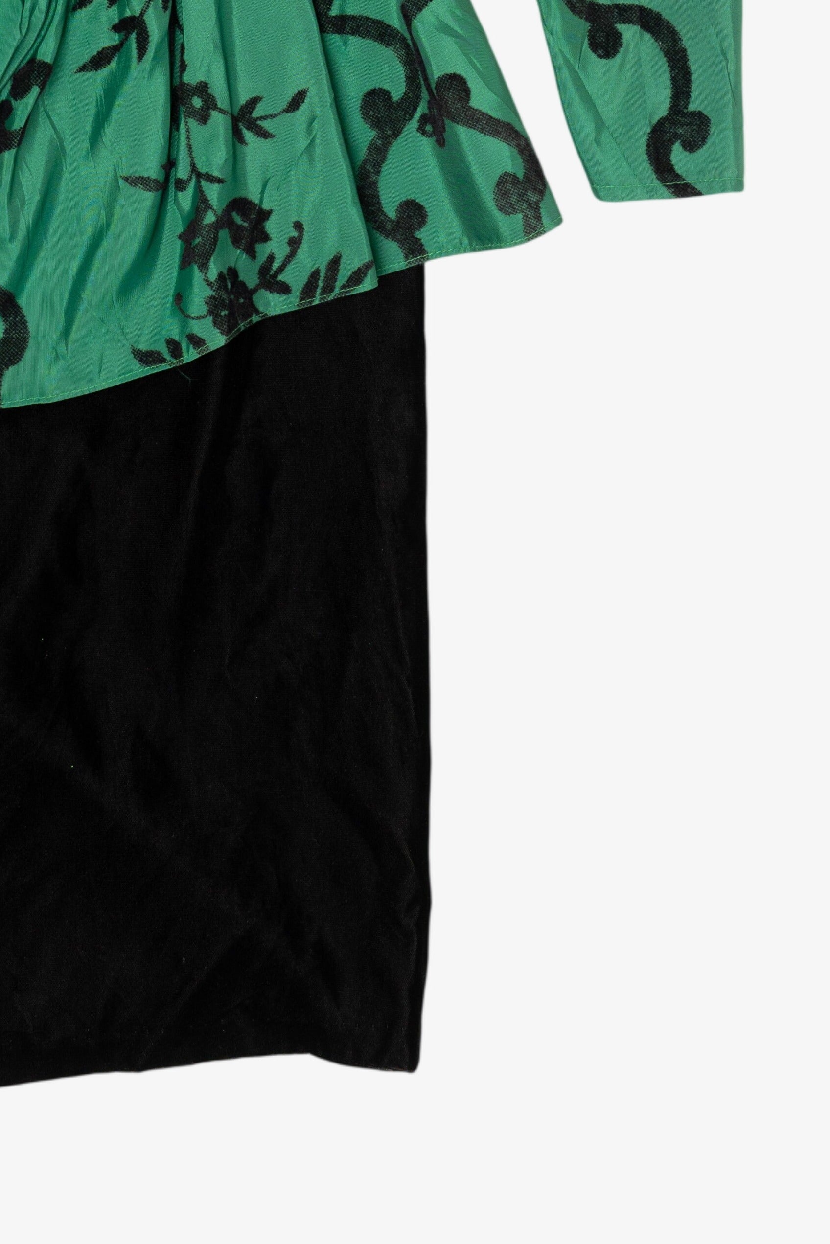 Vintage Emerald Scott McClintock Peplum Dress (1980s)