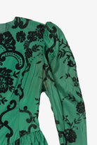 Vintage Emerald Scott McClintock Peplum Dress (1980s)