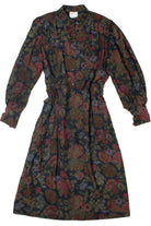 Vintage Floral Lands End Direct Long Sleeve Dress