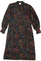 Vintage Floral Lands End Direct Long Sleeve Dress
