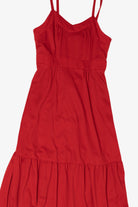 Vintage Red Tiered Maxi Dress (1990s)
