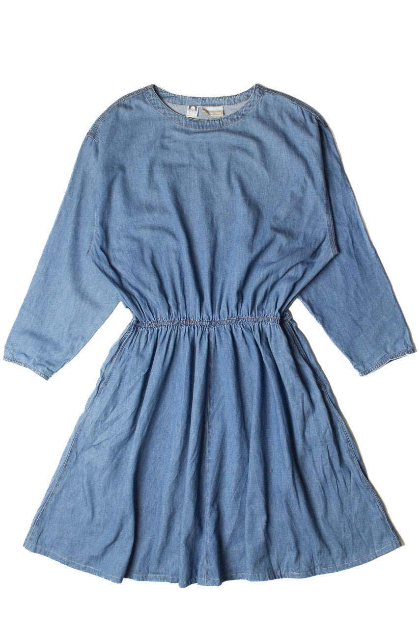 Vintage Coldwater Creek Batwing Denim Dress