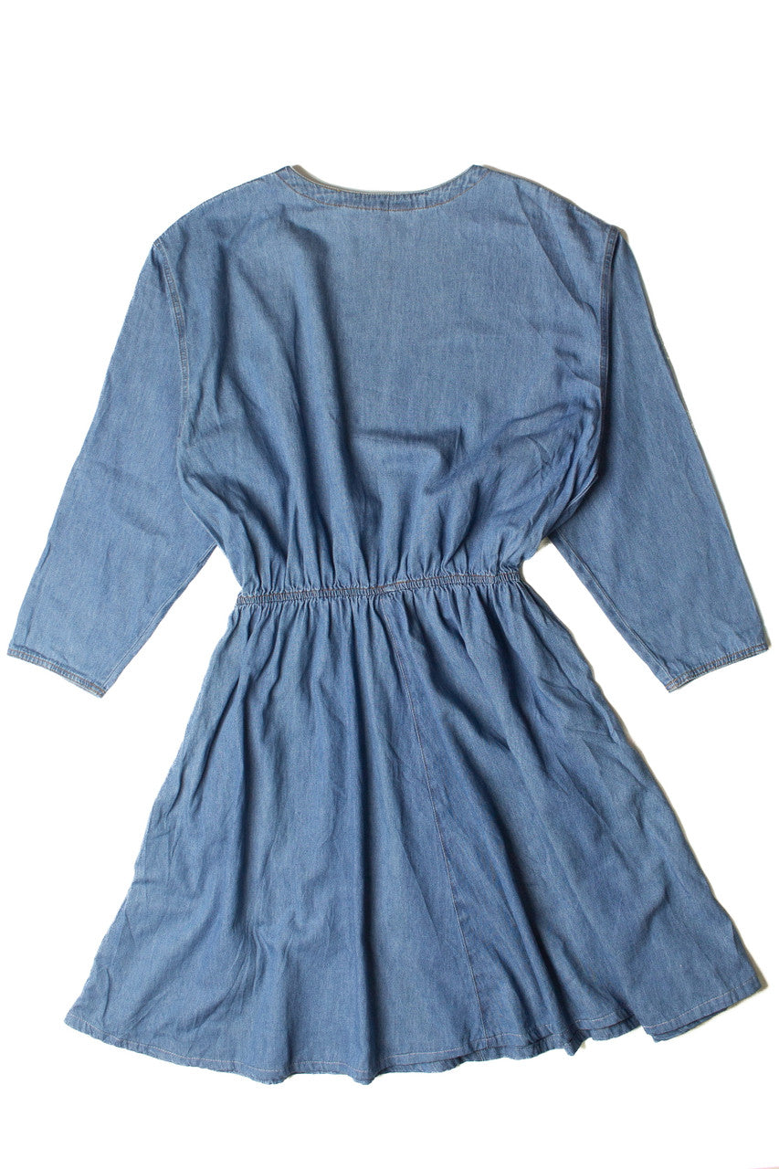 Vintage Coldwater Creek Batwing Denim Dress