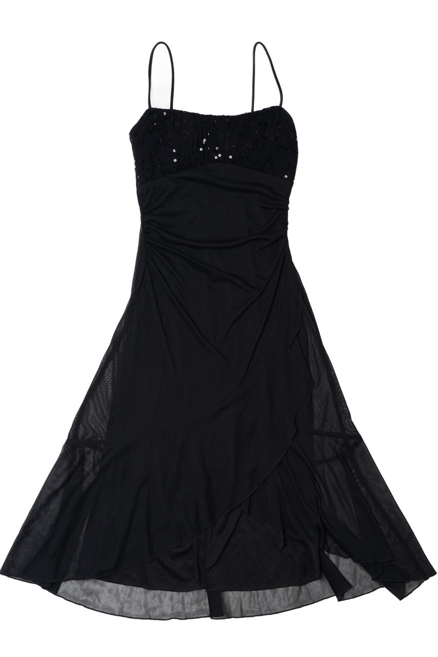 Vintage Sequin Flowy Ruby Rox Dress