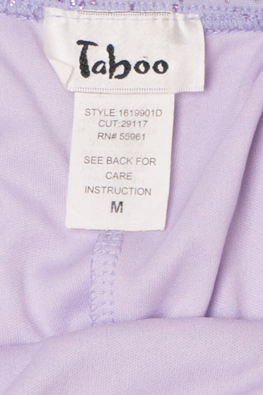 Vintage Lavender Swirl Asymmetrical Dress