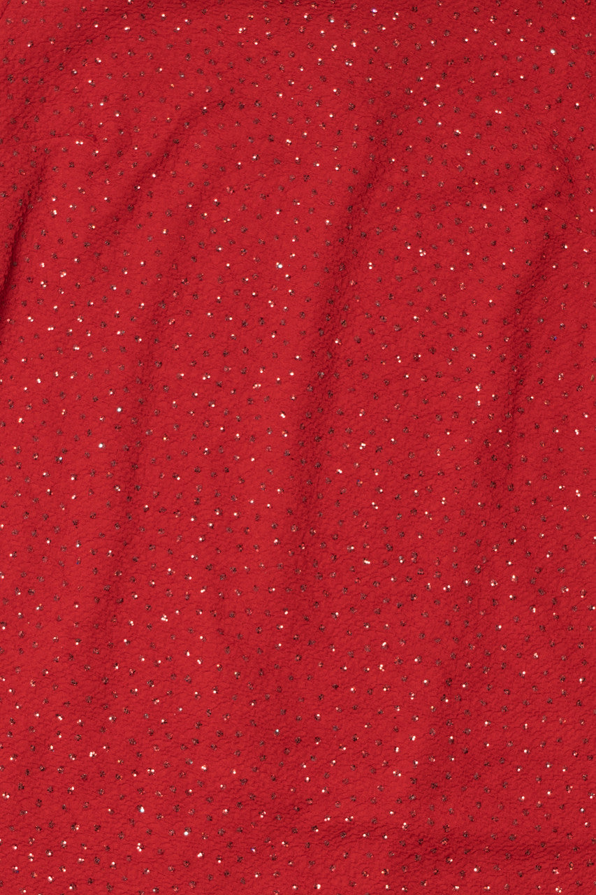 Vintage Red Sequin Mini Dress