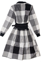 Vintage 1950s Style Open Front Dress With Belt