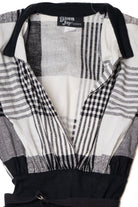 Vintage 1950s Style Open Front Dress With Belt