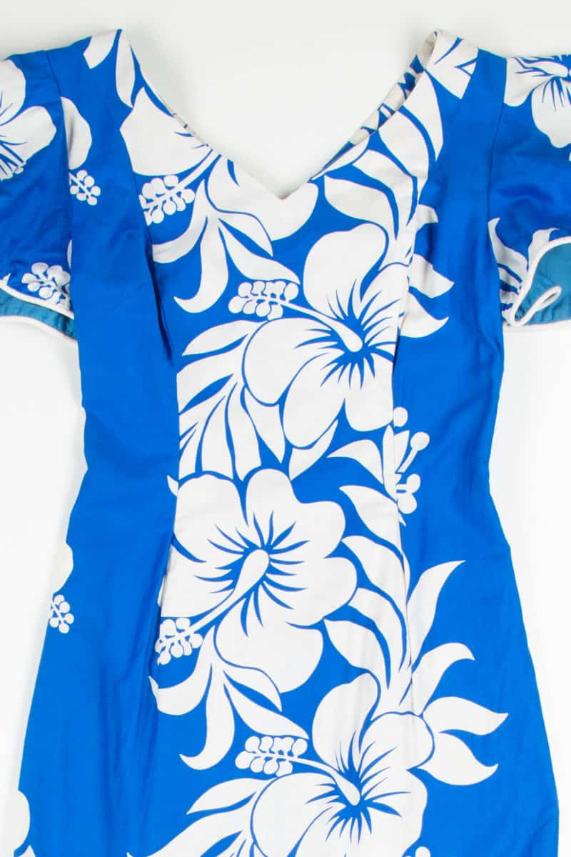 Blue Hawaiian Vintage Muumuu