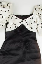 Vintage 80s Polka Dot Top Party Dress