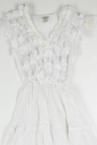 White Ruffle Gunne Sax Prairie Dress