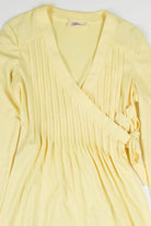 Vintage Yellow Wrap Dress