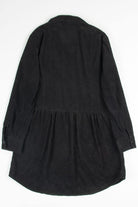 Black Corduroy Shirt Dress 1