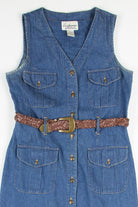 Denim Button Front Dress