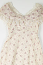 Antique Floral Pattern Lace Dress