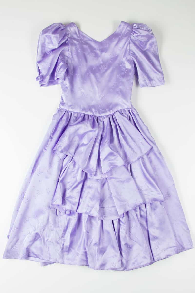 Vintage Purple Poof Sleeve Prom Dress  Ragstock