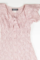 Blush Ruffle Lace Dress