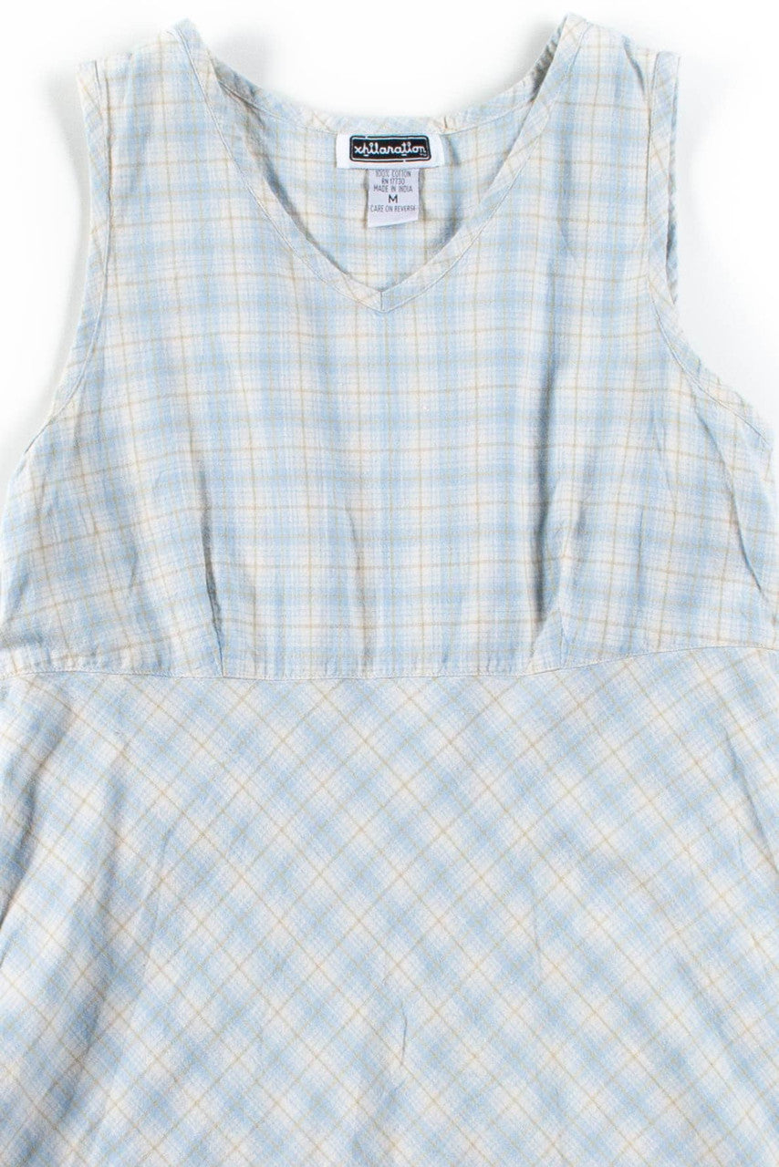 Blue Plaid Sundress