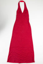 Red Halter Prom Dress