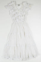 White Ruffle Gunne Sax Prairie Dress