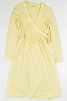 Vintage Yellow Wrap Dress