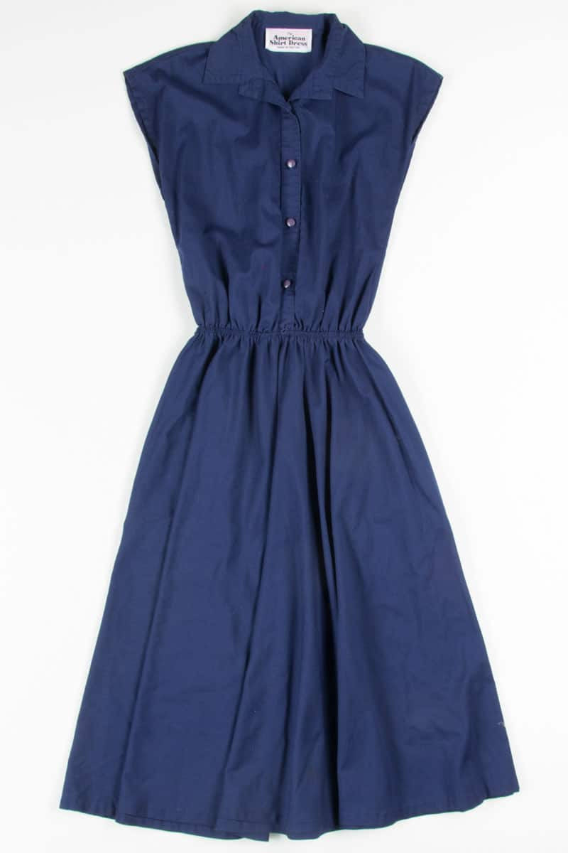 Navy Shirt Dress