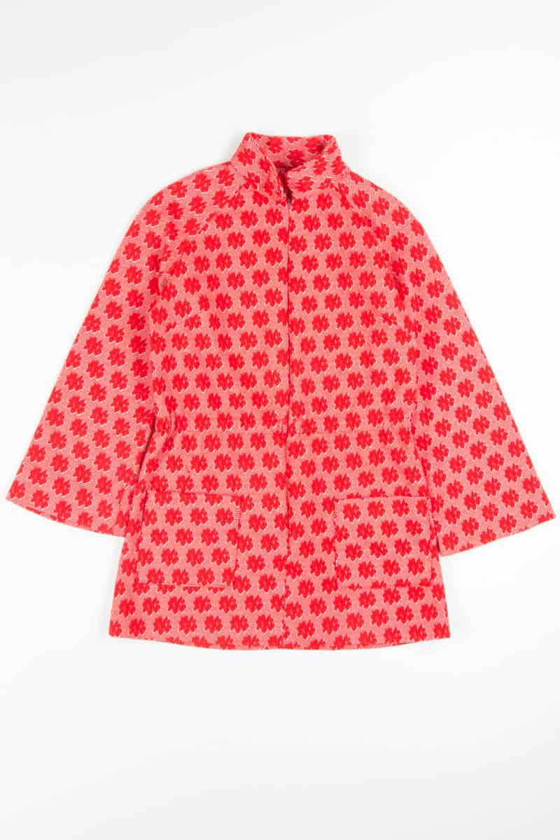 Vintage Red Floral Tunic