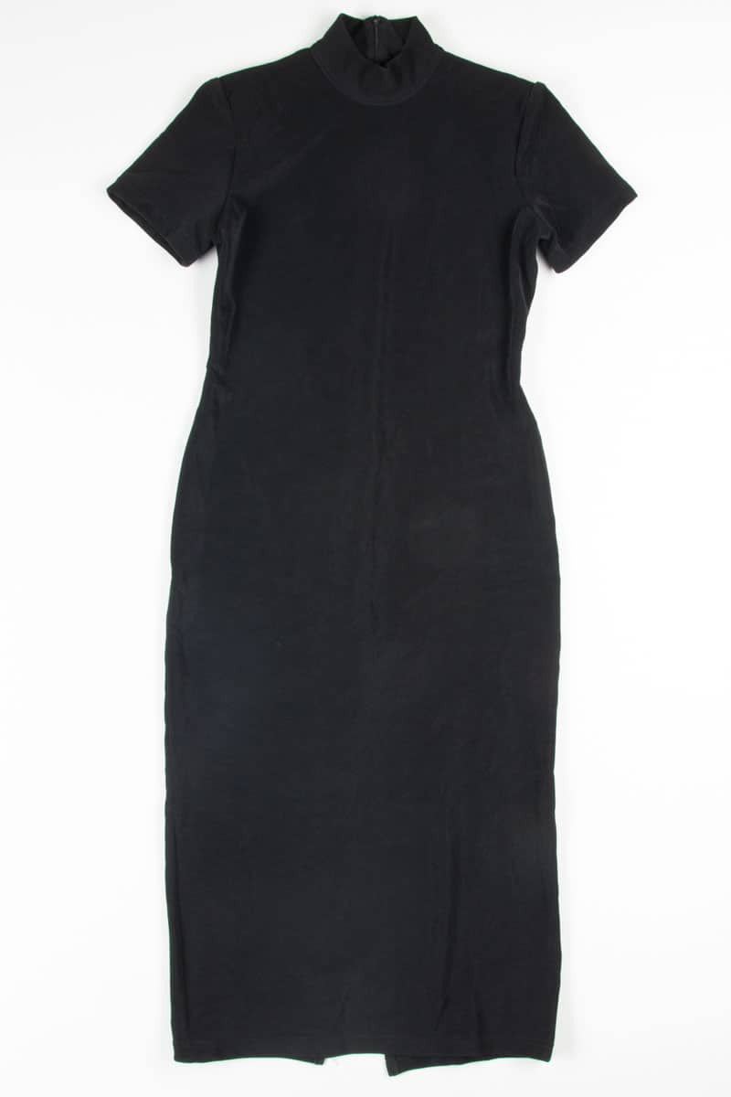 Black Mock Neck Dress