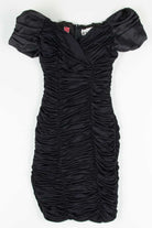 Black Ruched Party Dress